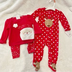 Carters Baby Christmas pajama sweater legging set new with tags 9 months